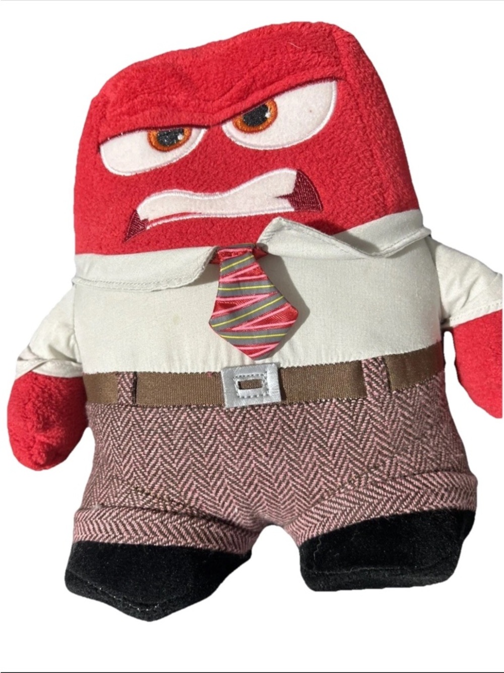 Disney Store Plush Pixar Inside Out Anger 9" Plush Angry Red
